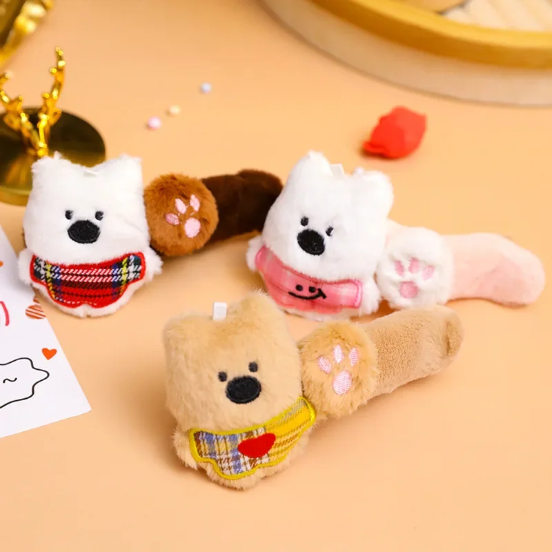

Cute Bear Plush Hair Clip Women Large Duckbill Clip Autumn Winter New Style Girl Heart Cat Claw Hair Card Headwear Accessories
