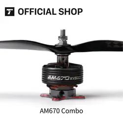 T-MOTOR Drone DIY Parts AM670 3D Combo (AM670 brushless motor +AM116A ESC+FS18*8 prop) Flight 67-70''/90E-110E load-free Flight