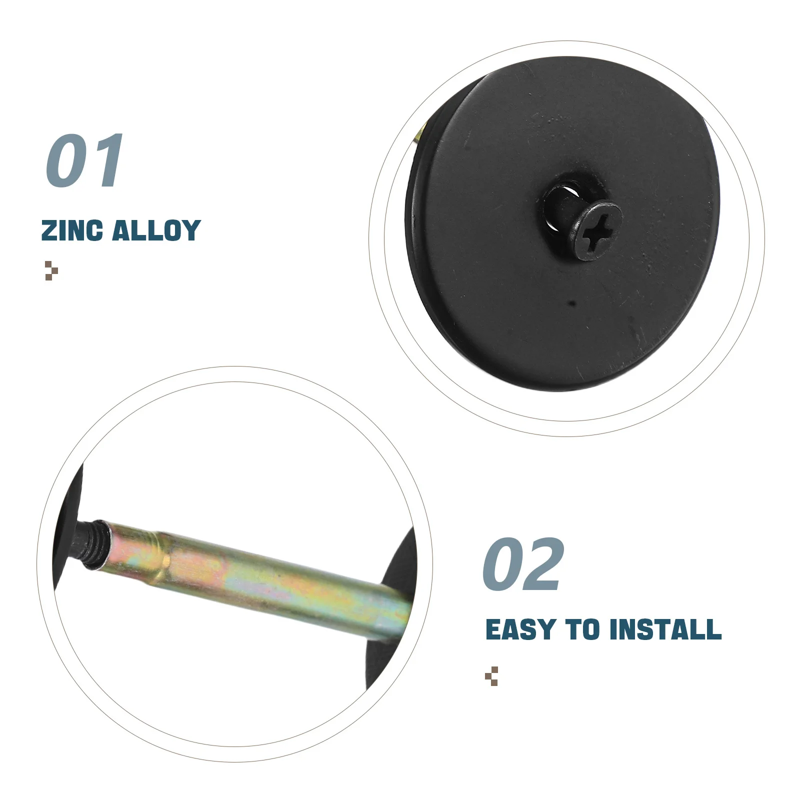 ثقب الباب غطاء لوحة معدنية 40 مللي متر قطر مكافحة سرقة مستديرة ديدبولت قفل ثقب حشو آمن ثقب الباب لوحة للأبواب المعدنية الخشبية