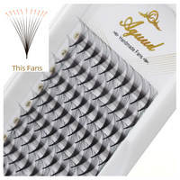 AGUUD Sharp Narrow Stem Premade Volume Fans Lash 3D/4D/5D/6D/8D/10D/12D Thin Pointy Base C D Curl Russian Volume Fans Lash Mink