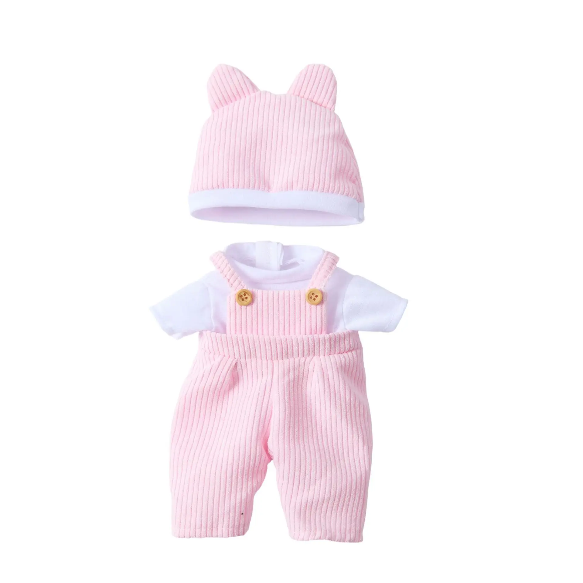 Conjunto de roupas para boneca reborn de 12 polegadas (30cm) com padrões fofos de sapo e porquinho