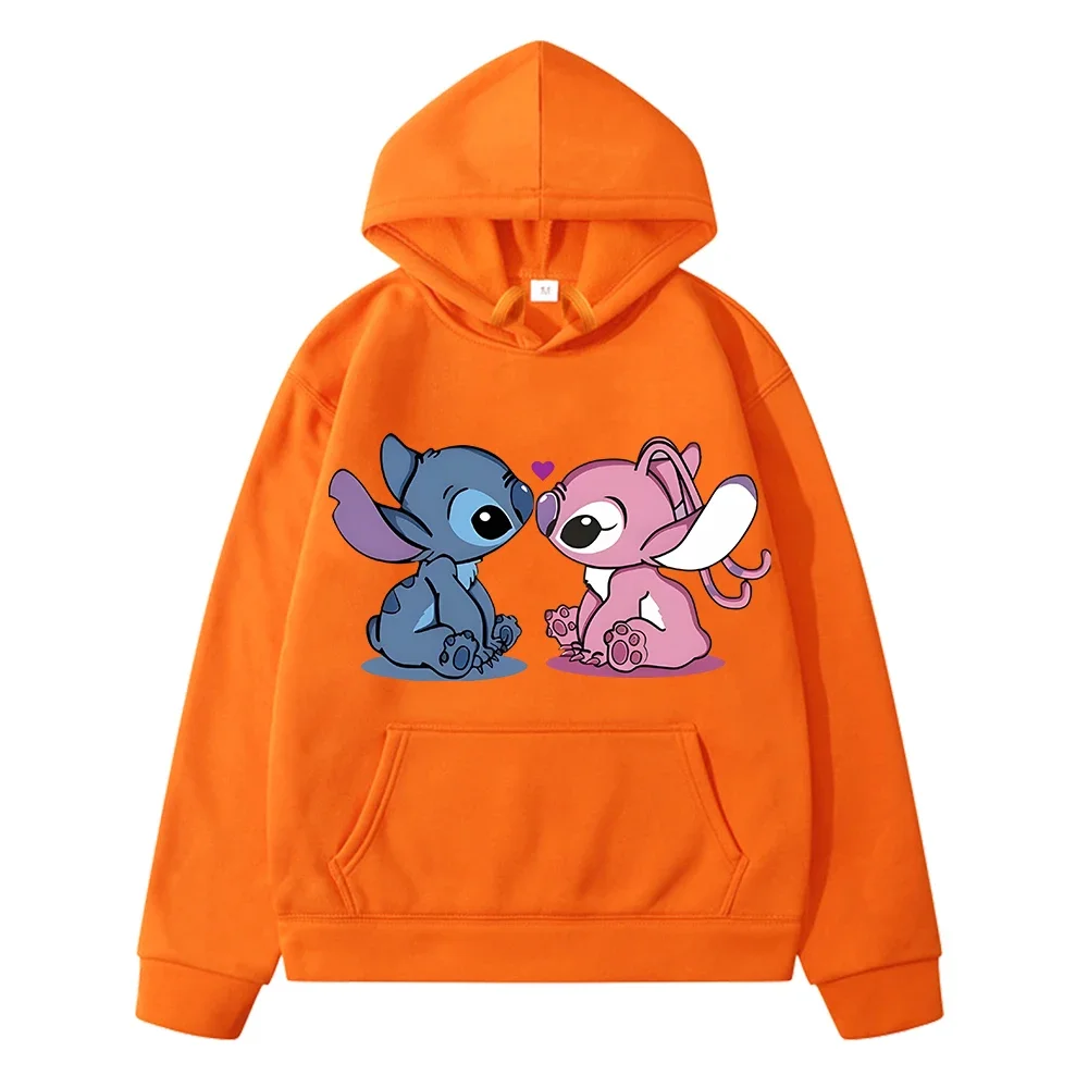 Stitch Disney Anime hoodie print Sweatshirt boys Fleece Pullover y2k sudadera disney Casual Hoodies Jacket kids clothes girls