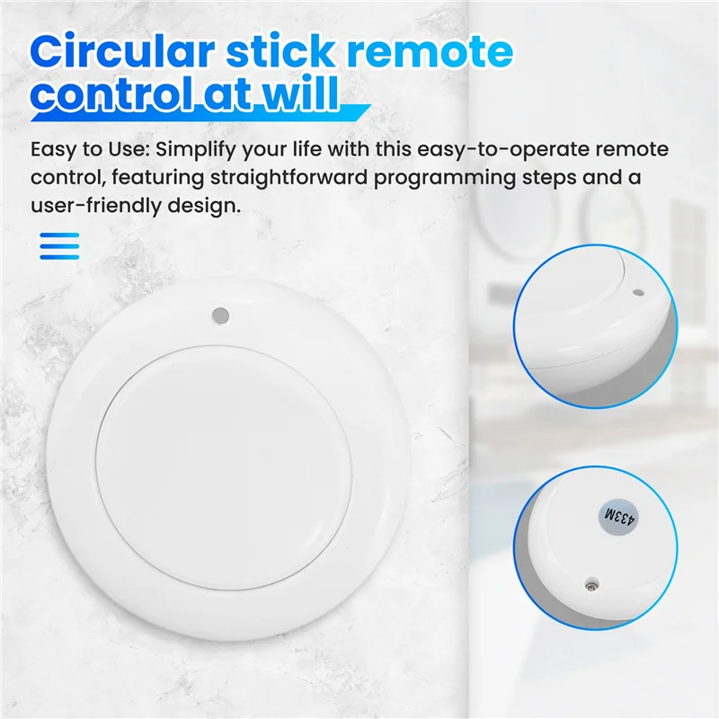 

A42Z-433Mhz Wireless Remote Control For Car Gate, Access Control, Switch, SOS Panic Button, And Doorbell