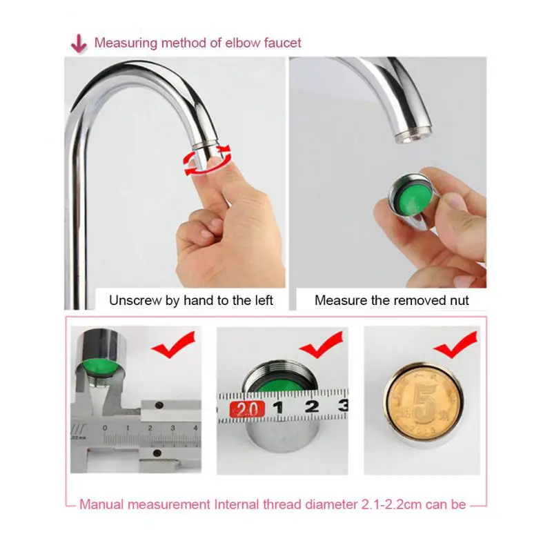 Kitchen Faucet Adapter Switch Sink Splitter Diverter Valve Water Tap Connector Water Saving Bathroom High Pressure Shower Nozzle