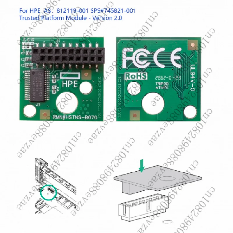 

Оригинальная плата XYG для TPM 812119-001 745821-001 Trusted Platform Module 2.0