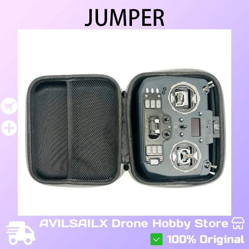 

Jumper T20 Radio Controller Case, Protective Carry Bag Pouch Organizer Cover with Storage for Remote Control Accessories