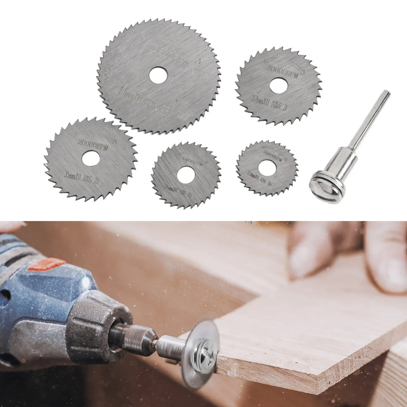 HSS Cutting Disc Compatialble For Wood Plastic Cutting  22 *0.4 * 6.35mm 32* 0.6*6.35mm Rotary Tool Accessories