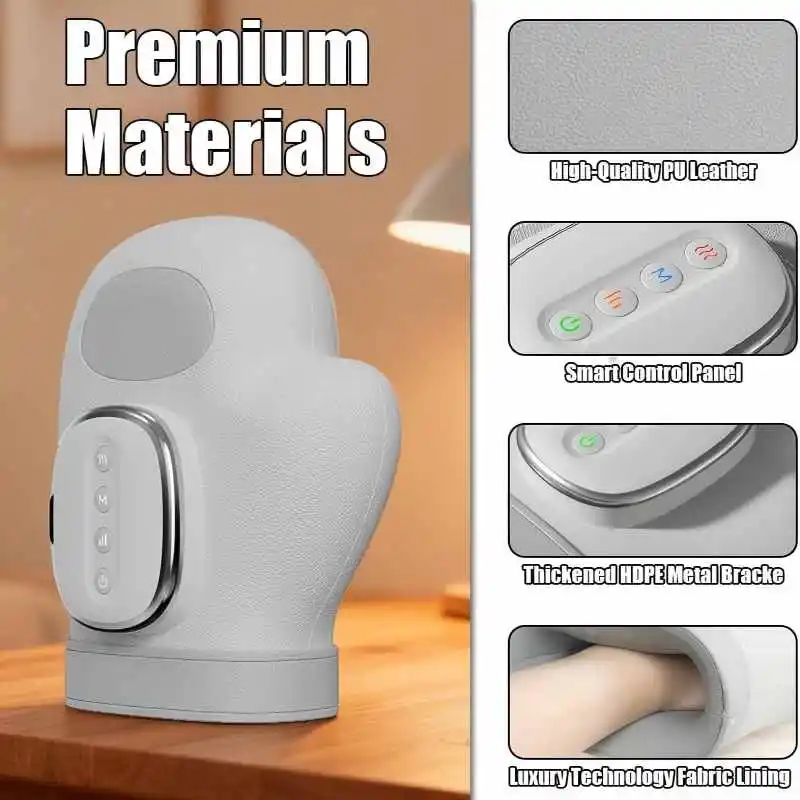 Hand Massager with 3 Mode 5 Air Compression Wrist Palm Fingers Muscle Relaxation Knead Vibration Massage Machine Gift for Friend