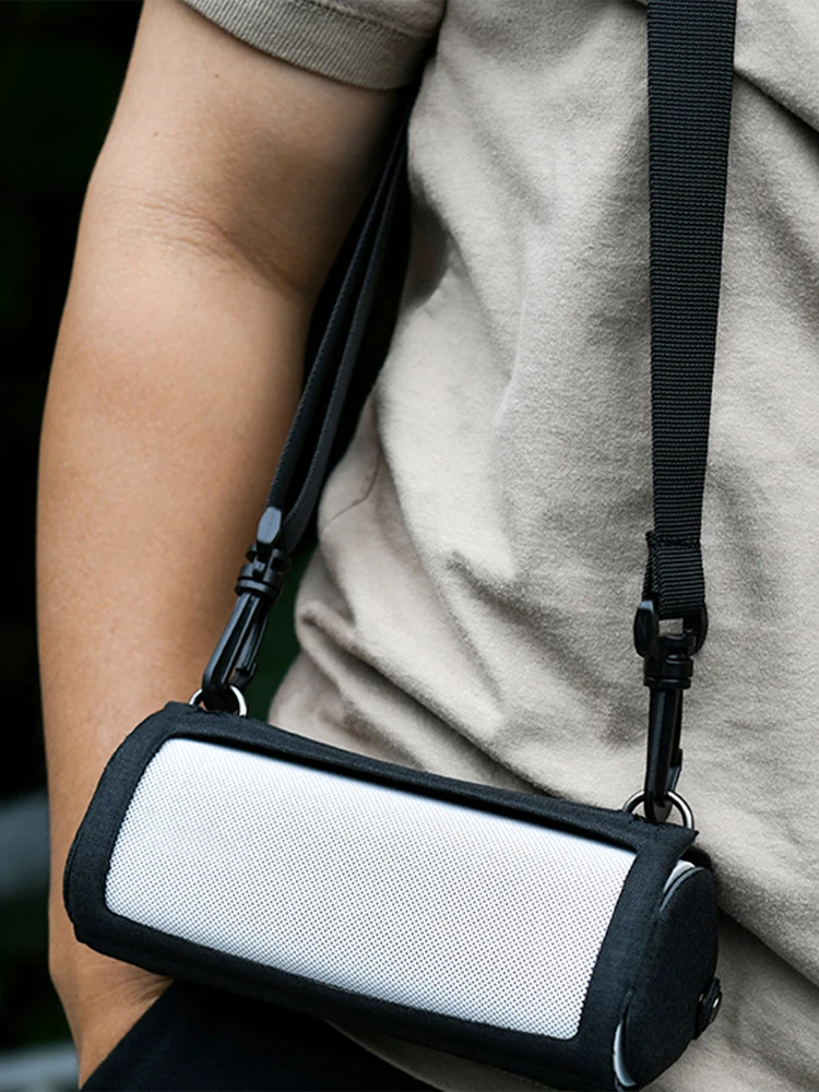غطاء بديل واقٍ مع حزام كتف حامل مكبر صوت محمول للسفر لمكبر الصوت Sonos Roam/SL المتوافق مع البلوتوث