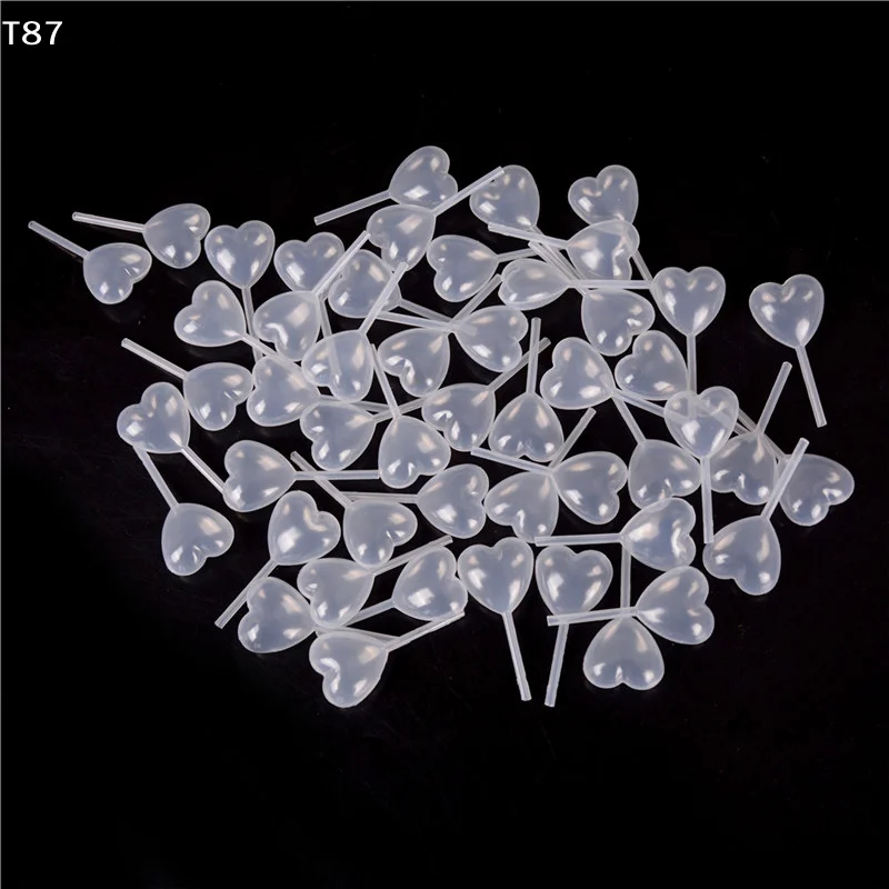 50pcs New Heart Shaped Squeeze 4ML Transfer Oils Liquid Pipettes Eye Dropper Mini Squeeze Transfer PipettesT Ing Q Store