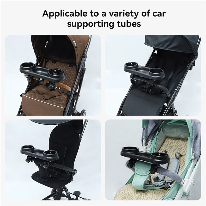 

PORK-Baby Stroller Dinner Table Tray Universal Kids Pushchair Self-Feeding Dinner Snack Tray With Cup Holder Pram Accessories