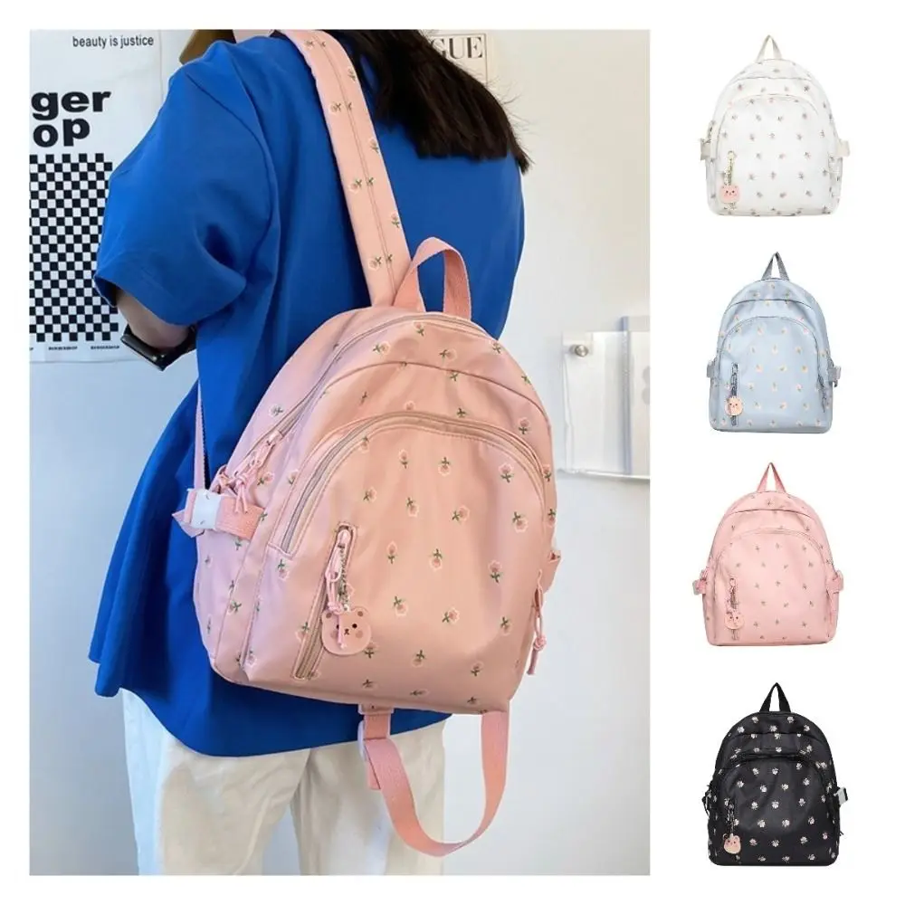 Mochila escolar à prova d'água de alta qualidade, mini bolsa escolar de nylon, bolsa de ombro casual para adolescentes