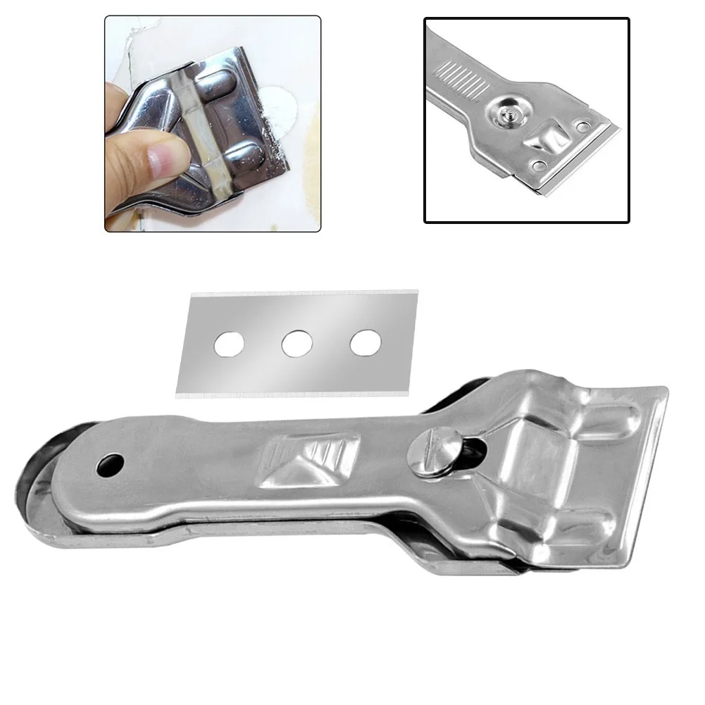Hand Tools Scraper Cleaner Home Ceramic Cleaner Glass Hob Scraper Multifunction Silver With 1pc Blade Brand New