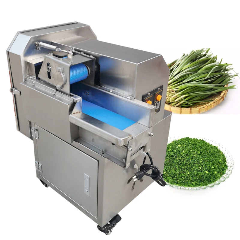 110V 220V  Vegetable Cutting Machine Double Speed Green Leaf Celery Green Onion Beans Cut Into Sections Radish Potato Slicer