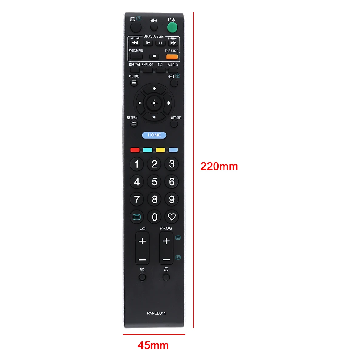 Replacement 433MHz IR TV Remote Control with Long Transmission Fit for SONY RM-ED011 TV