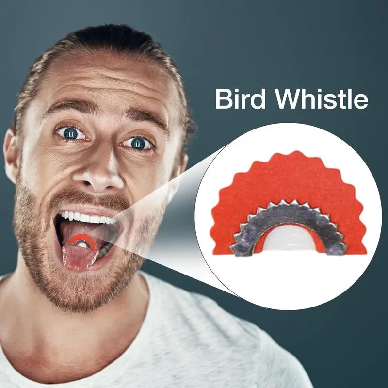 Bird Whistle Magic Tweeting Noisemaker Toy, Instrumento educativo, Bird Caller Tongue, Truques para crianças, Jogos