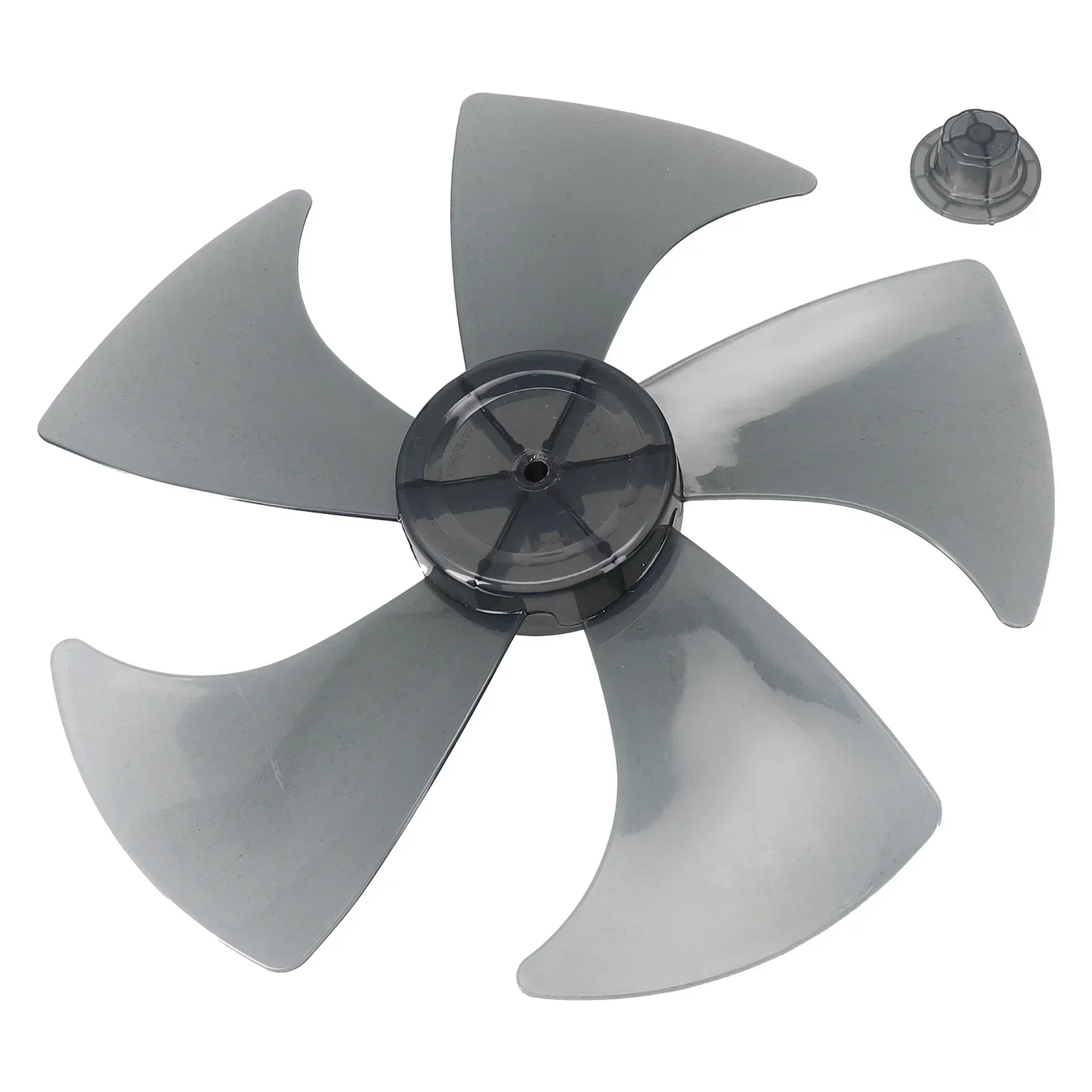 14 Inch Household Plastic Fan Blade Five Leaves With Nut Cover For Pedestal Easy To Disassemble And Convenient To Clean