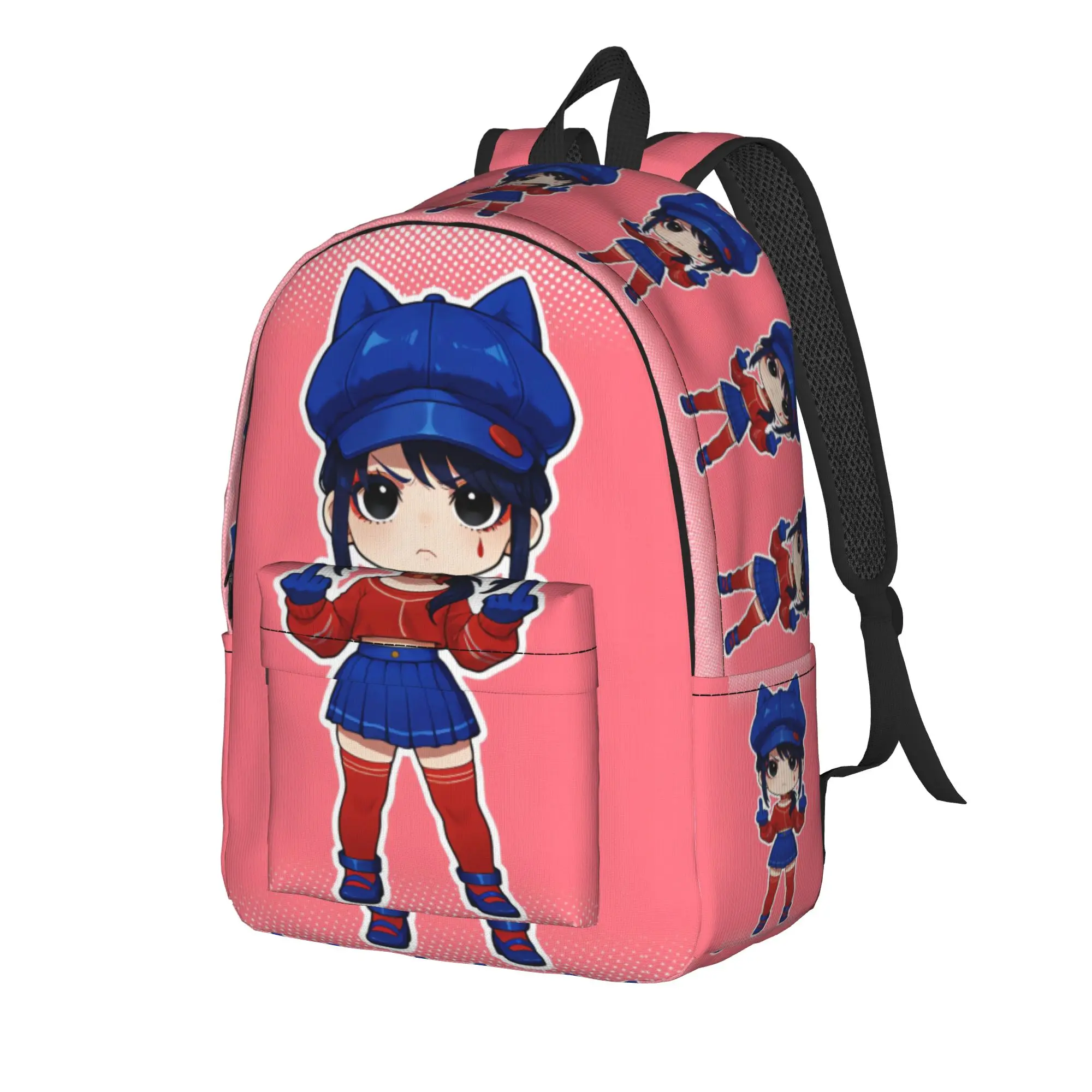 Game Miside Series Print Backpack Women  Breathable Backpacks Polyester Casual School Bags Travel Custom Rucksack