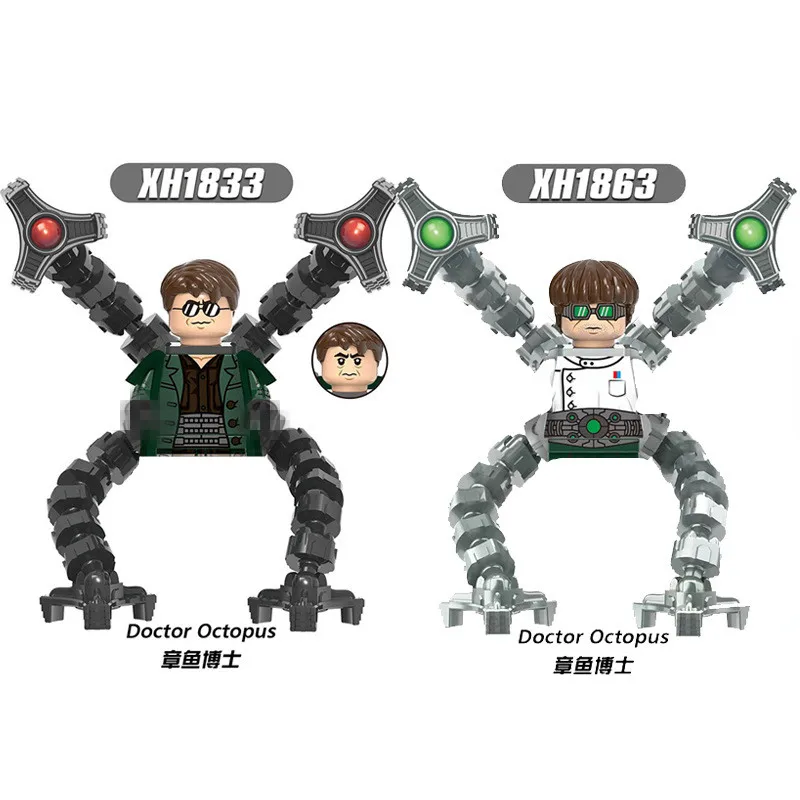 Doctor Strange Doctor Octopus Green Goblin Superhero Mini Anime Doll Toys Children\'s Educational DIY Building Blockss Kids Gifts