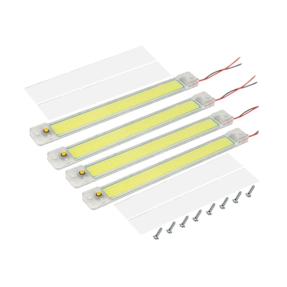 

Truck Camper for Car Trailer Van 84 COB White Light Tube with Switch DC 12-24V Car Ceiling Light