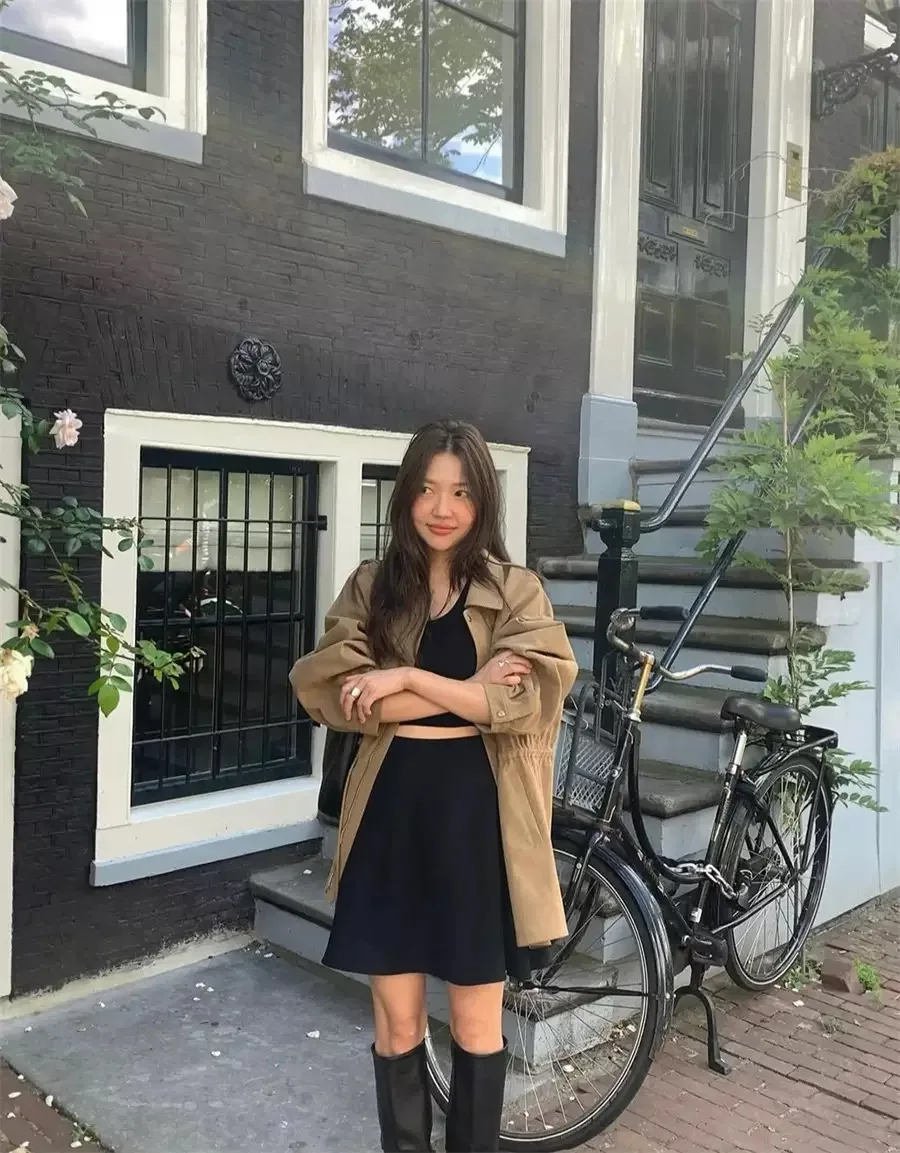 الكلاسيكية الجمل اللون Dstring صدرية الخريف الشتاء جديد Sle معطف كلاسيكي غير رسمي المرأة ort ملابس خارجية Tannat #1