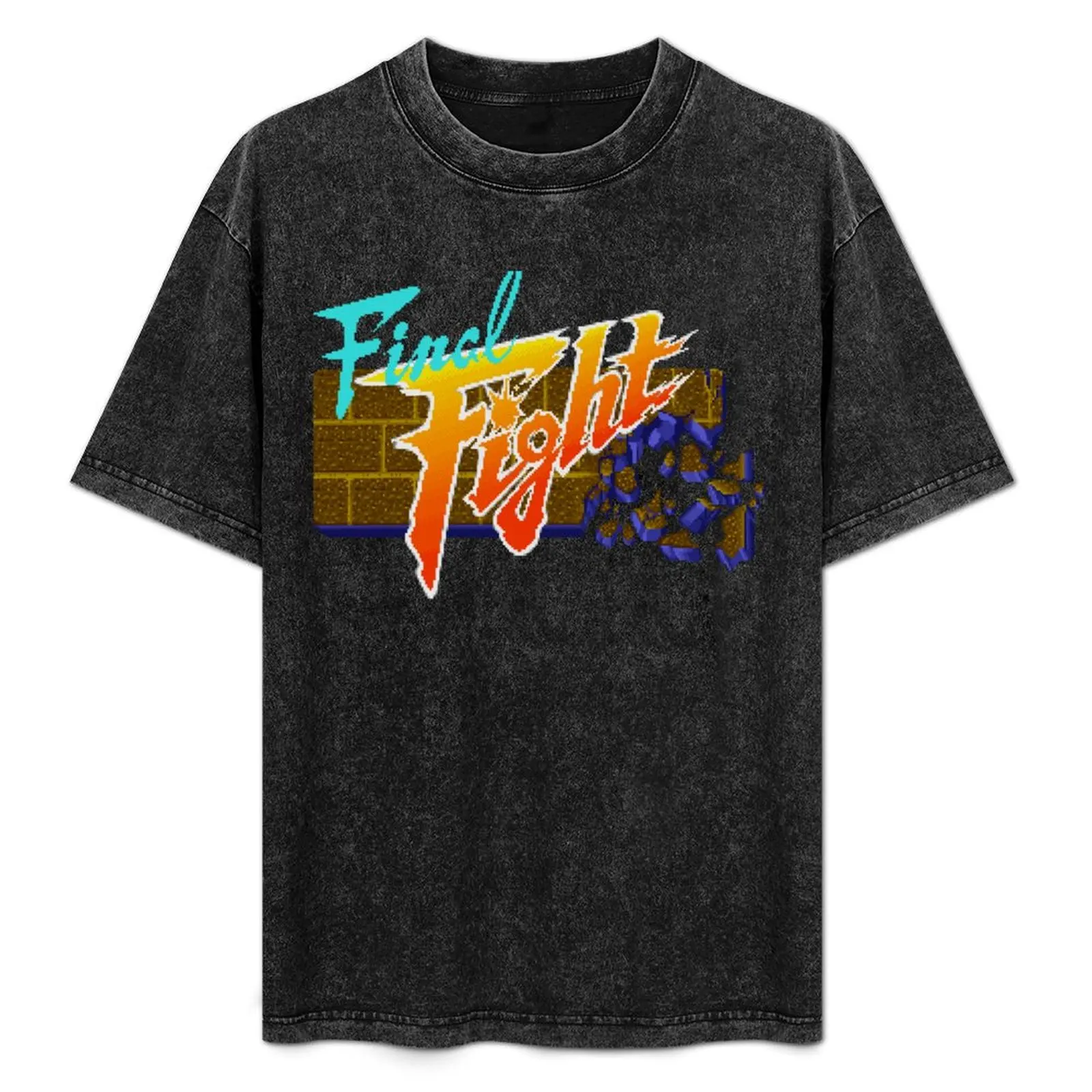 Camiseta con la pantalla de título de Final Fight (SNES)
