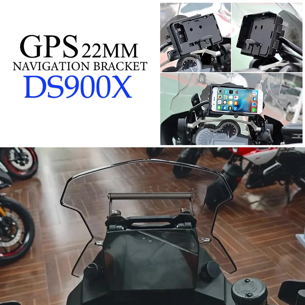 

Motorcycle Accessories GPS 22mm Mobile Phone Navigation Bracket DS900X Aluminum Bracket For Loncin VOGE Valico DS900X DSX900