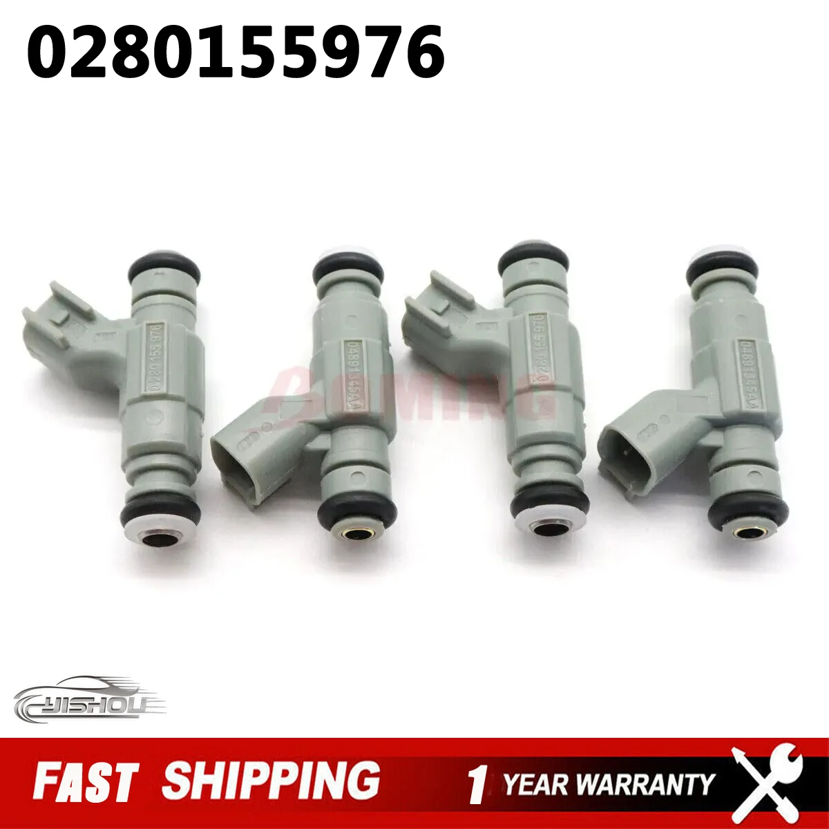 Fuel Injector 0280155976 Fit for Chrysler PT Cruiser 2.4L L4 Gas for Dodge Caravan Neon Stratus 2001-2003 04891345AA