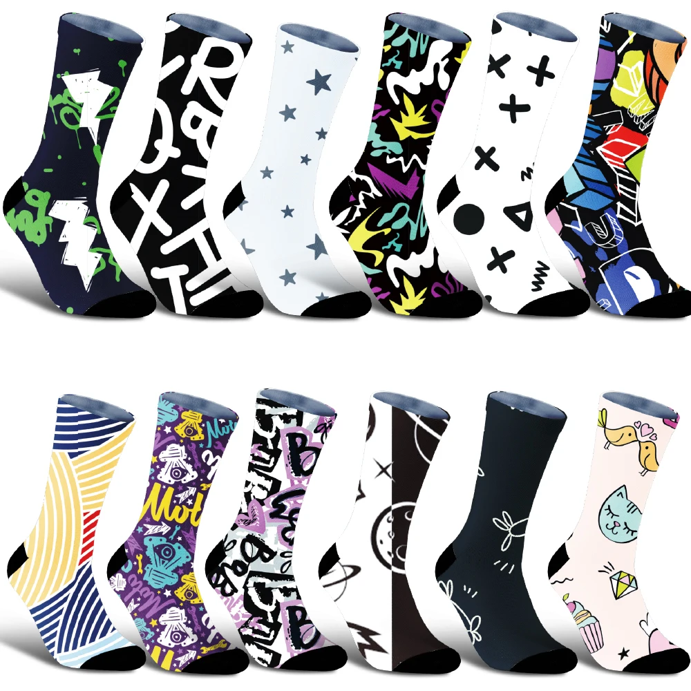 

Велосипедисты! Влагоотводящие, прочные носки. Крутые узоры. Держите сухие ноги, катание в стиле