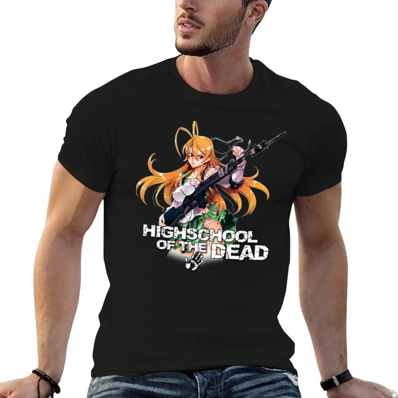 Camiseta High School of the Dead - Rei Essential, camiseta para hombre, camisetas para hombre, camiseta informal