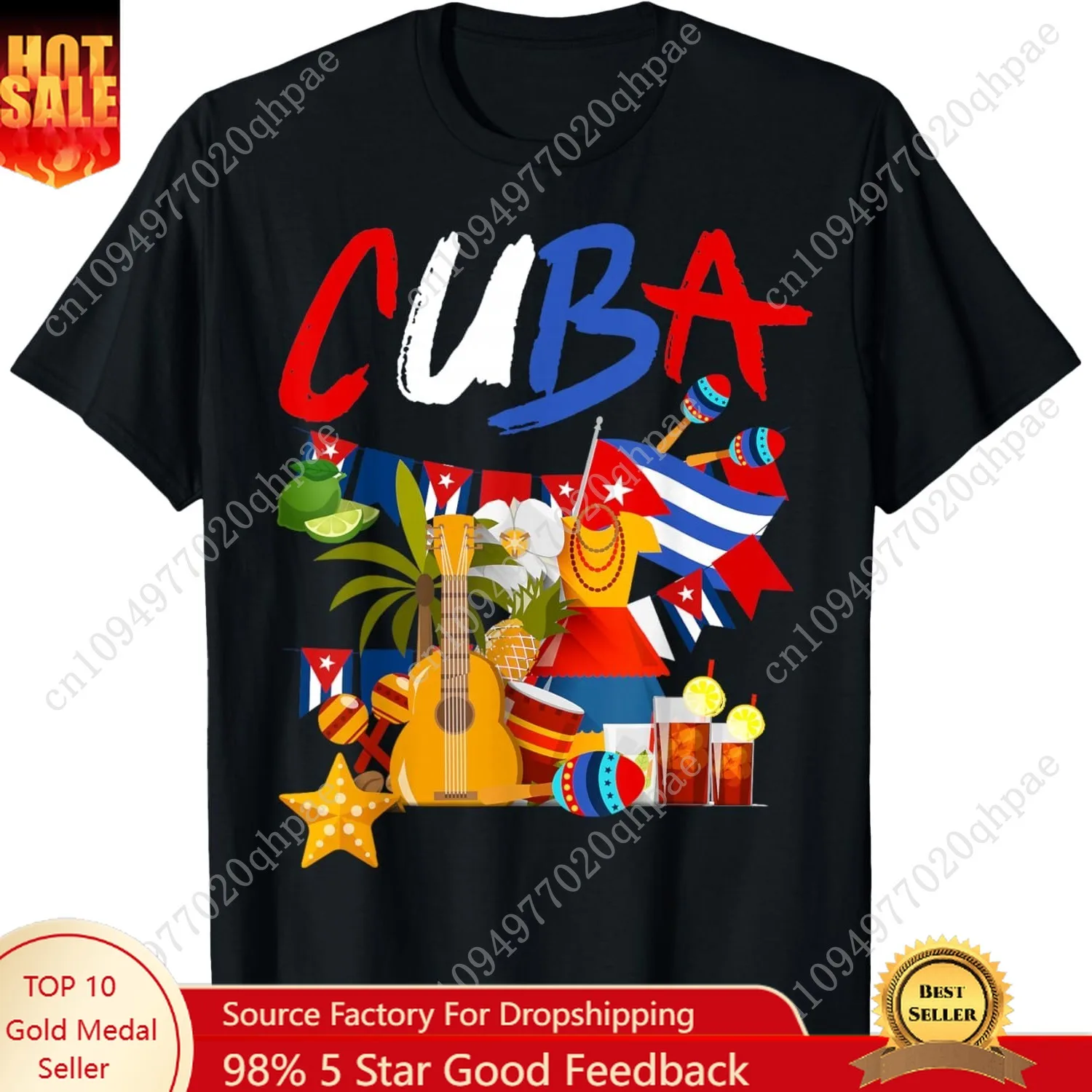 

Cuban Flag Outfit Ideas For Kids & Hispanic Cuba Flag T-Shirt