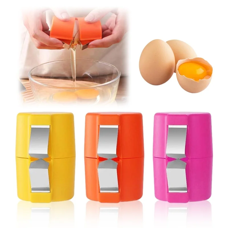 Egg shell Opener,Eggshell Cracker for Eggs,Stainless Steel Peeler,Handheld Seperator Tool,Quick Egg Breaker for Kitchen