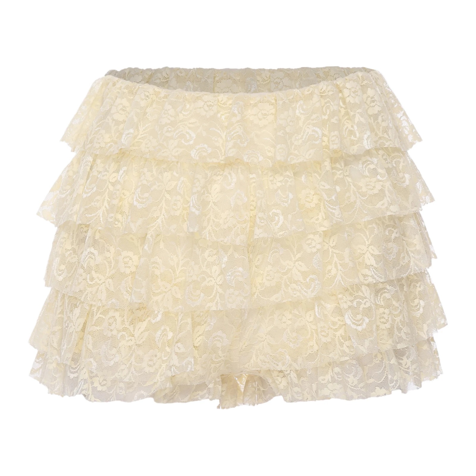 النساء المتدرج الدانتيل السراويل كولوتيس منخفضة الارتفاع تكدرت الأزهار الدانتيل بطانة كاملة الغنيمة السراويل السراويل الساخنة لوليتا فستان السروال #3