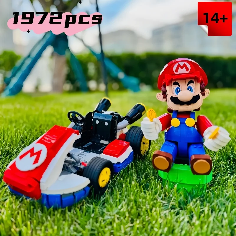 

Новый стандартный набор строительных блоков Kart Racing Car (совместимый 72037) — сборные кирпичи «сделай сам» для классической игры, развивающие игрушки для Ki
