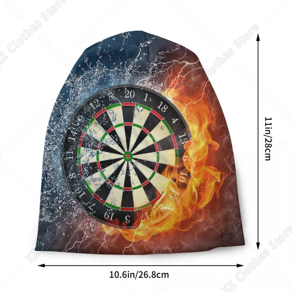 Custom Darts Board Bonnet Hats Fashion Knitting Hat Men Women Warm Winter Arrow Archery Target Darts Board Skullies Beanies Caps