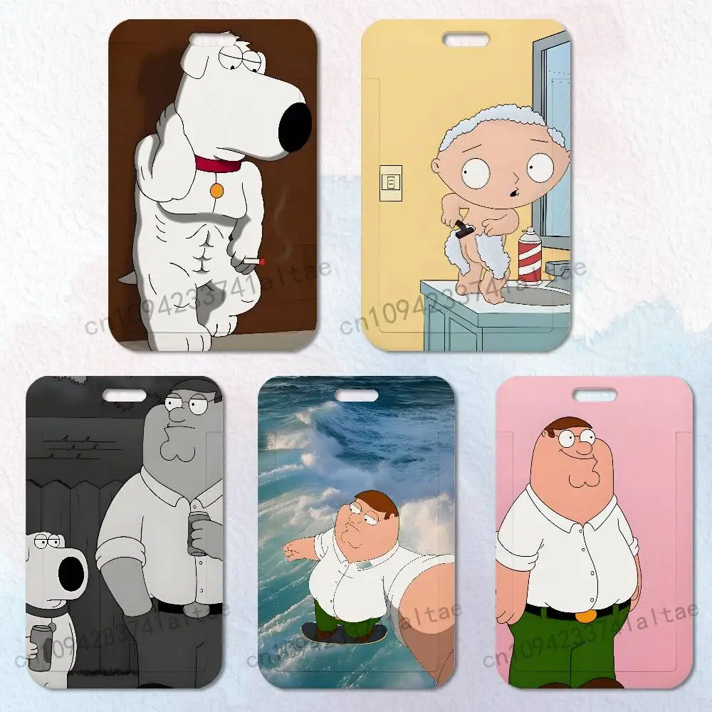 

P-PeterS Family G-Guy Card Holder Lanyard Camera Neck Strap Credit Card Case ID Badge Credentials Protection