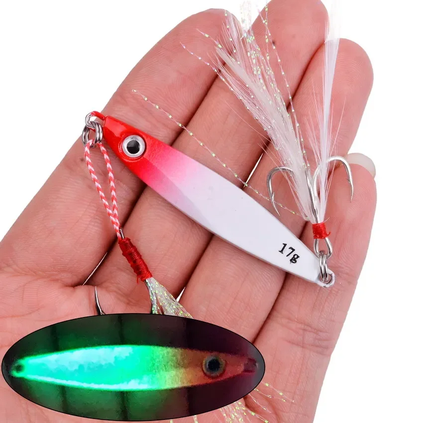 Imagem -04 - Hard Metal Jig Fishing Lures Grupo Trolling Bass Bait Trout Jigging Jigs de Água Salgada 60g- 7g 22 Pcs Quente