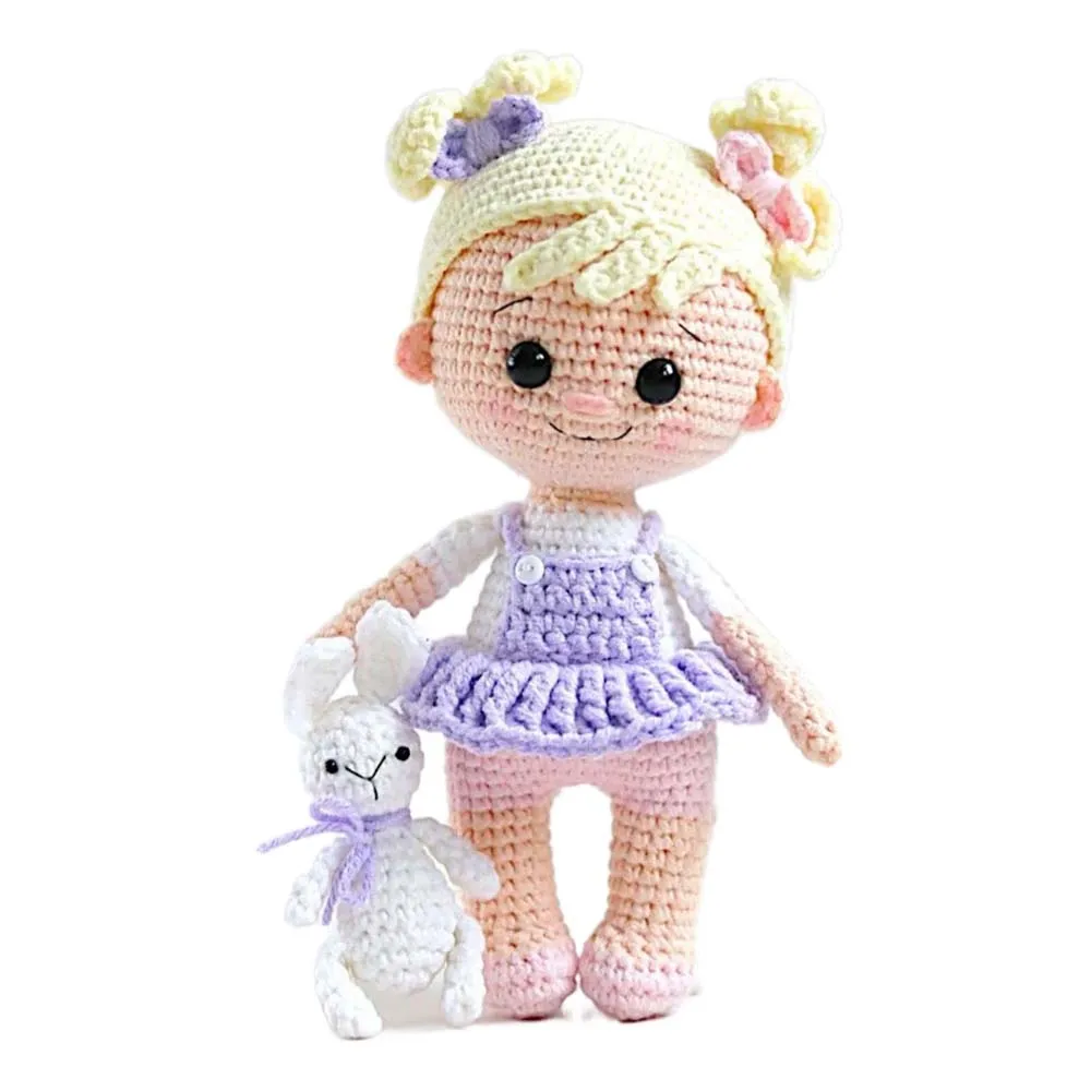 Zestaw do szydełkowania Gril DIY Doll Zestawy do szydełkowania amigurumi Zestawy dziewiarskie Zabawki rzemieślnicze Zestawy do rękodzieła Z przzędą