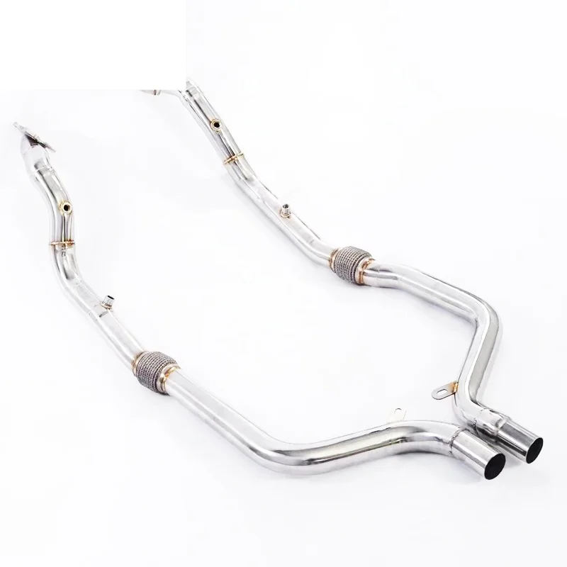 Head Section High flow Pipes Exhaust Pipes branch downpipe Exhaust Pipe with catalyst For Dodge Challenger SRT Hellcat 6.2L