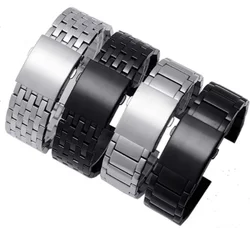 Correa de reloj de acero inoxidable de 22mm, 24mm, 26mm, 28mm y 30mm para diésel DZ4318 DZ4323 DZ4316 DZ7395 DZ7305 DZ7330 4358