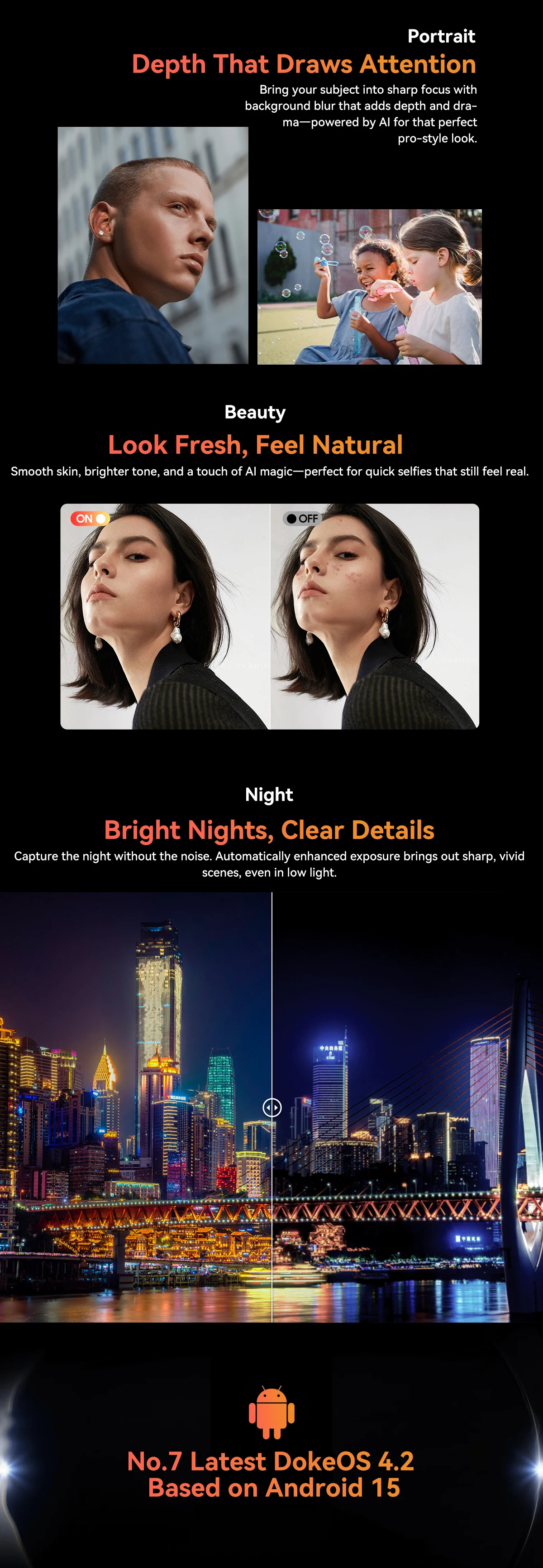 Blackview FORT 1 Rugged Phones, 6.65-inch Android 15 AI Smart Phone 6GB RAM 256GB+2TB ROM, Unisoc Tiger T615 10000mAh Cellphones
