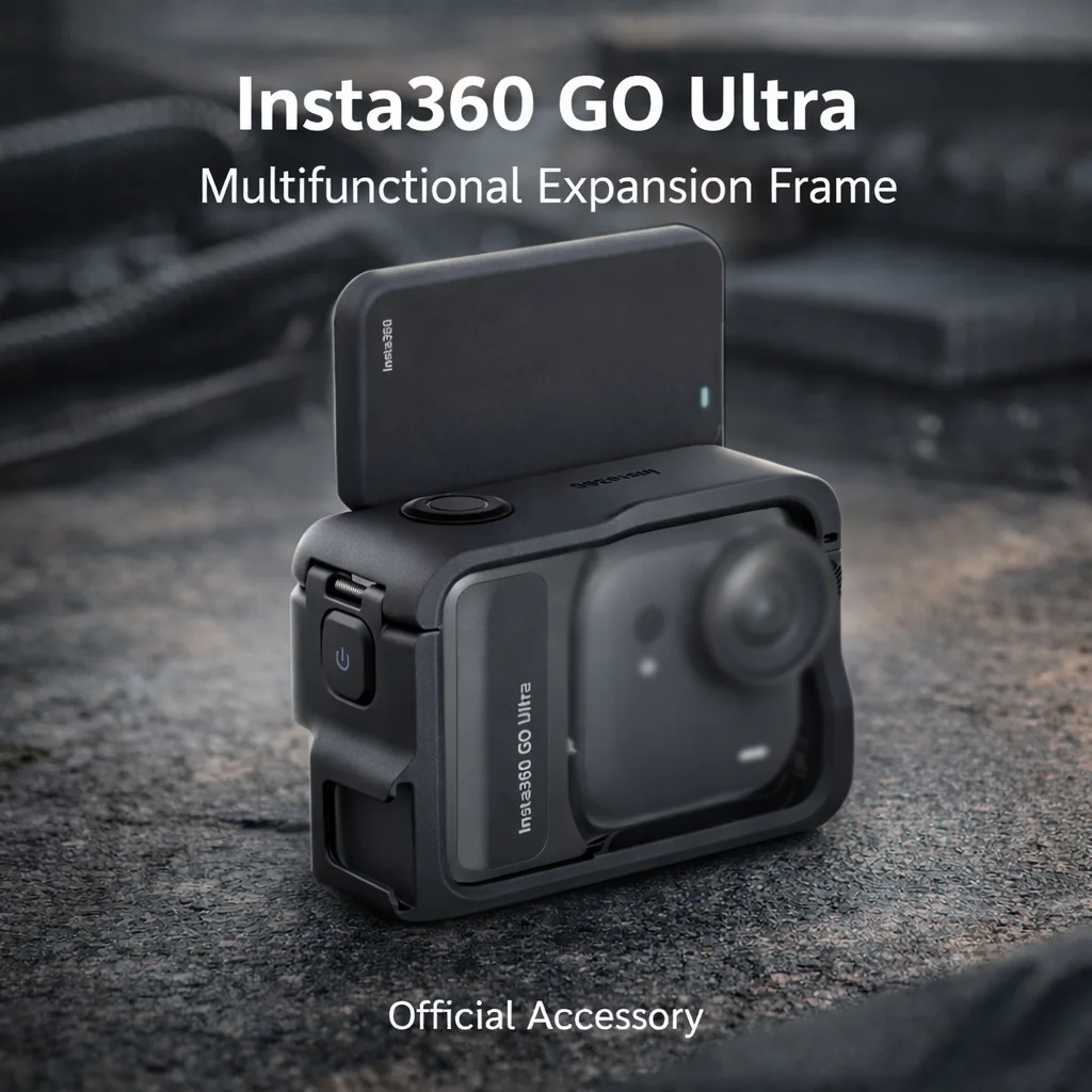 insta360-go-ウルトラ拡張フレーム、垂直・水平撮影用クイックリリースマウント、内蔵コールドシュー