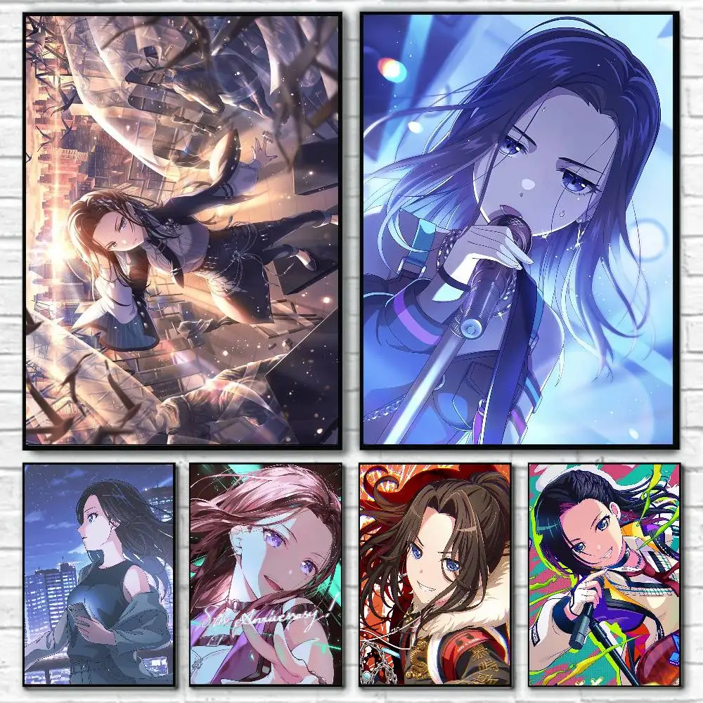 Rei Wakana Anime B-BanG Dream Posters Living Room Bar Cafe Quality Canvas Vintage Style Comics Painting Art Home Wall Decor Pic