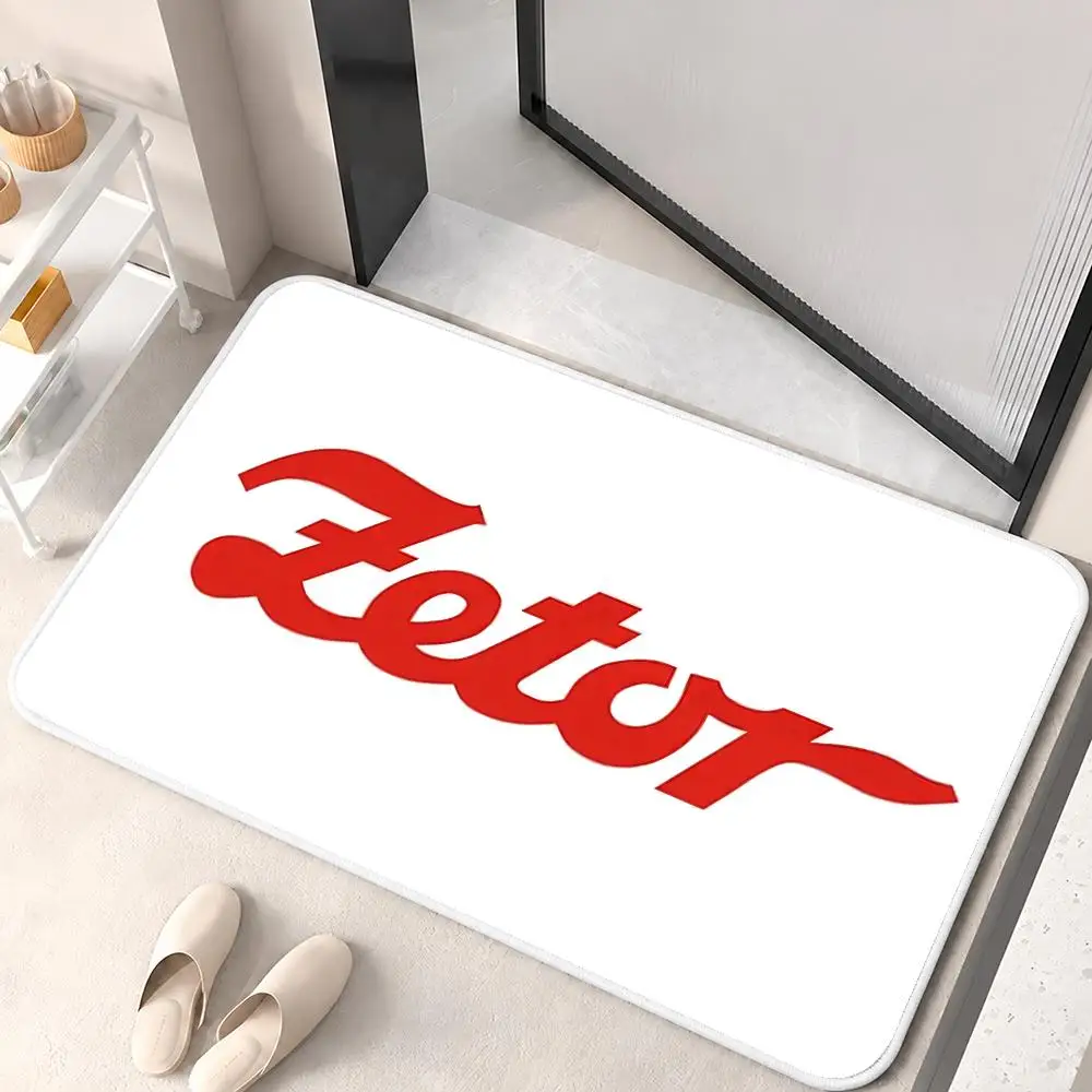 Z-Zetor Tractor LOGO Fashion Floor Mat Flannel Rug Soft Non Slip Door Mat For Bathroom Bedroom Kitchen Living Room Home Decor