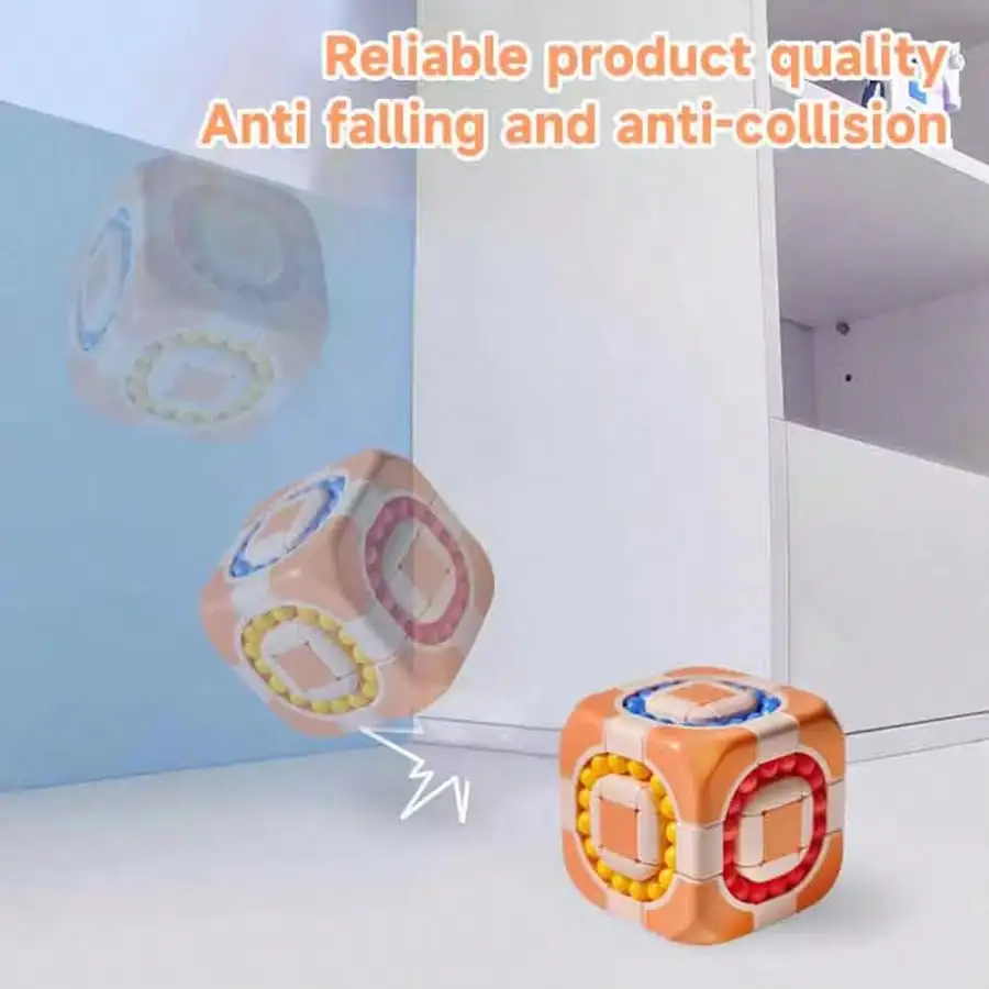 Magic Bean Fidget Decompressie Kubus voor Release Stress Autisme Angst Verlichten Volwassen Kinderen Stress Anti-Stress Vingertop