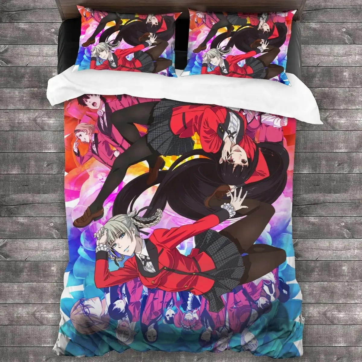 

Kakegurui Yumeko Bedding Set For Bedroom Soft Modern Bedspreads Comefortable Kids Duvet Cover Quilt Cover And Pillowcase