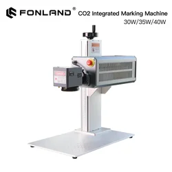 Fonland CO2 Laser Engraver Marking Machine 30W 35W 40W 10.6μm Integrated Structure Body Design Marking Machine for CNC Design