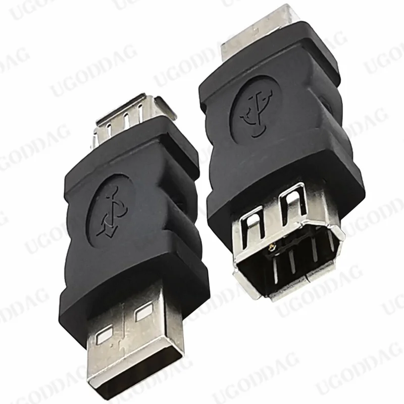 Adaptateur Firewire IEEE 1394 6 broches femelle vers USB mâle, pour imprimante, appareil photo numérique, PDA, EAU, disque dur, 1 pièce