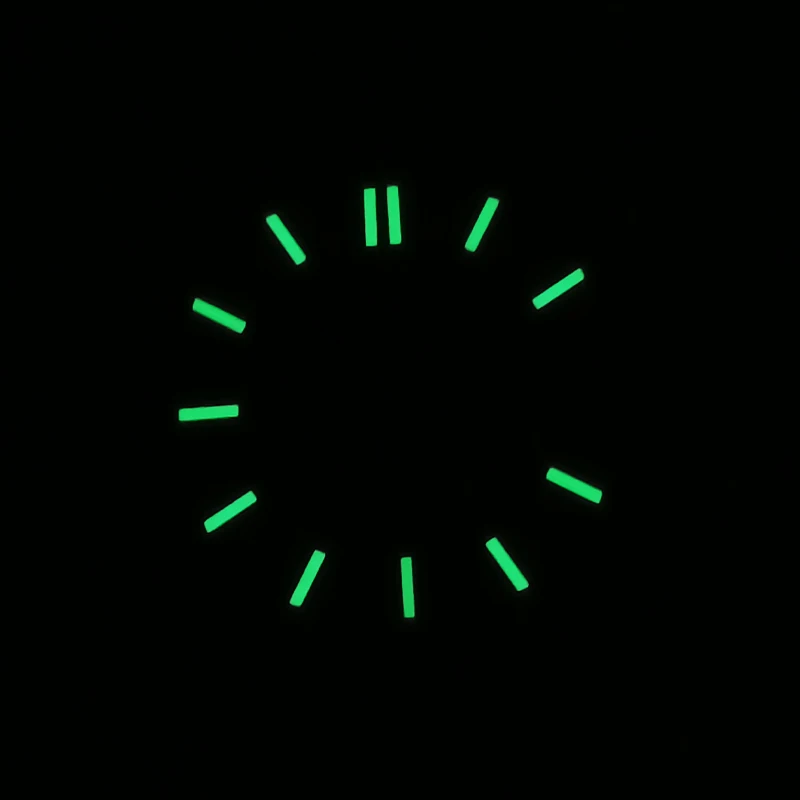 Dia 29.8Mm Horloge Wijzerplaat Groene Lichtgevende Wijzerplaat Past Seiko Nh35 Nh36 Nh38 4r35 4r36 6r 7s26 Beweging Nautilus Horloge Kast Gezichten