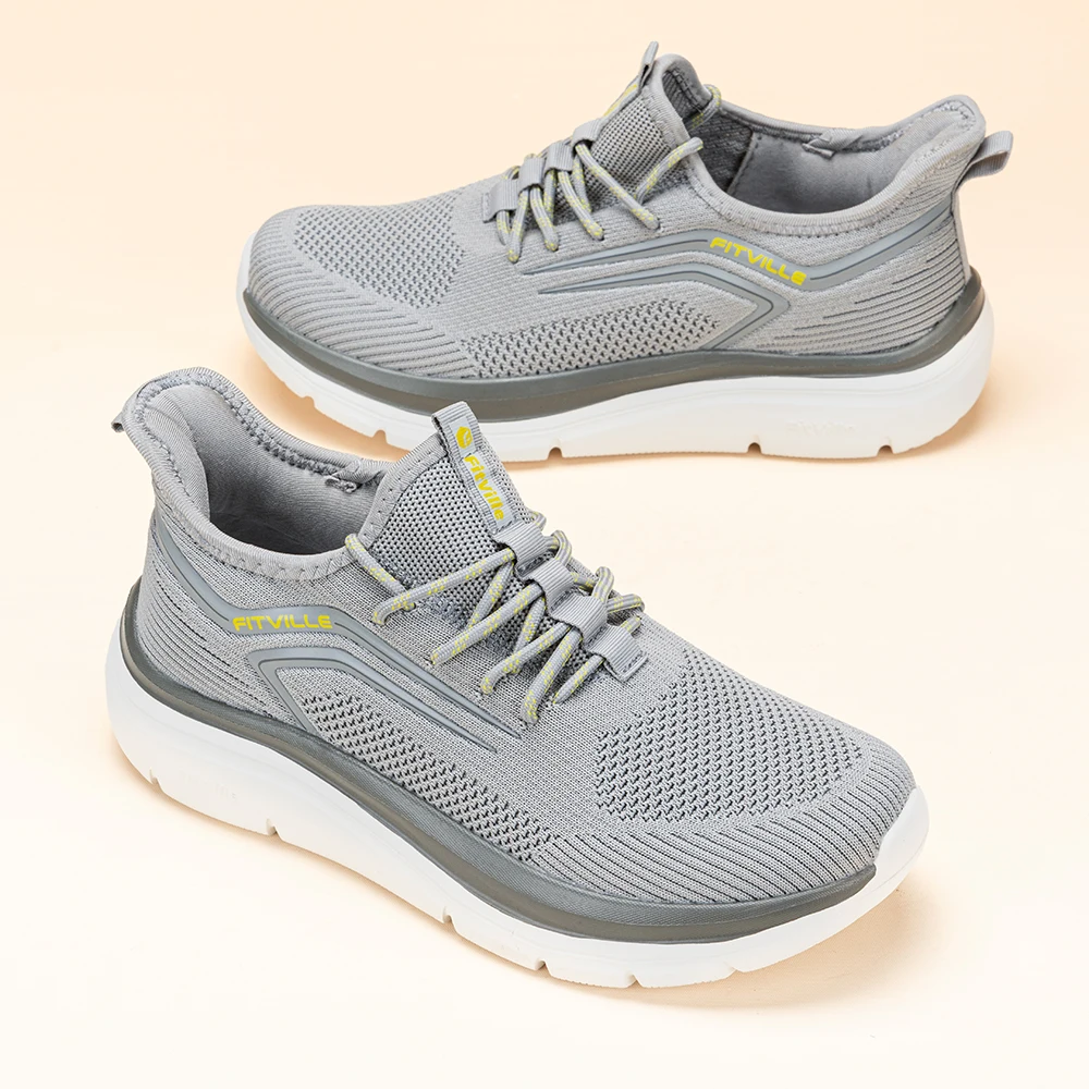 Men Shoes On Cloud - フィットビル メンズ ワイド スリップオン ウォーキング アスレチック